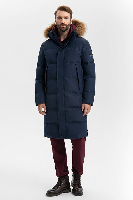 Куртка с водоотталкивающей обработкой, цвет Синий темный