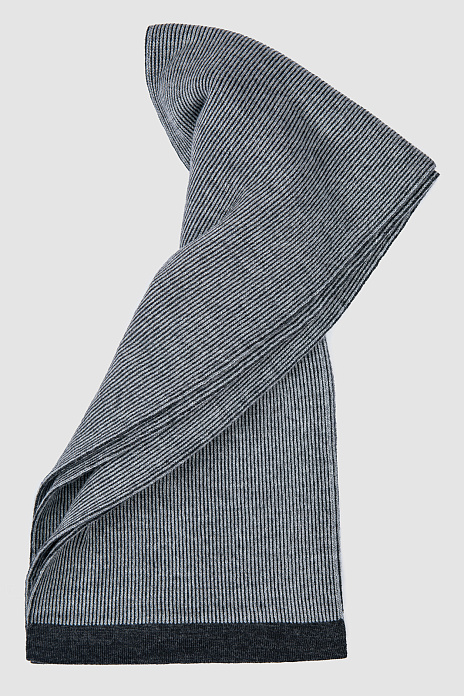 Шарф из шерсти серого цвета, цвет Серый