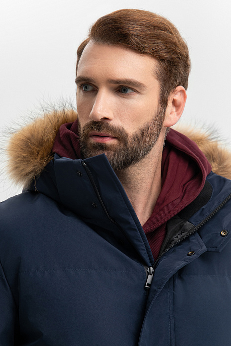 Куртка с водоотталкивающей обработкой, цвет Синий темный