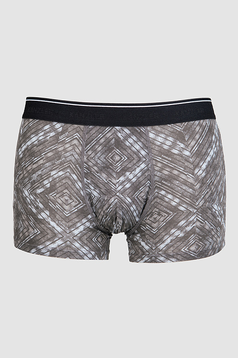 Боксеры из бамбука с принтом, цвет Хаки