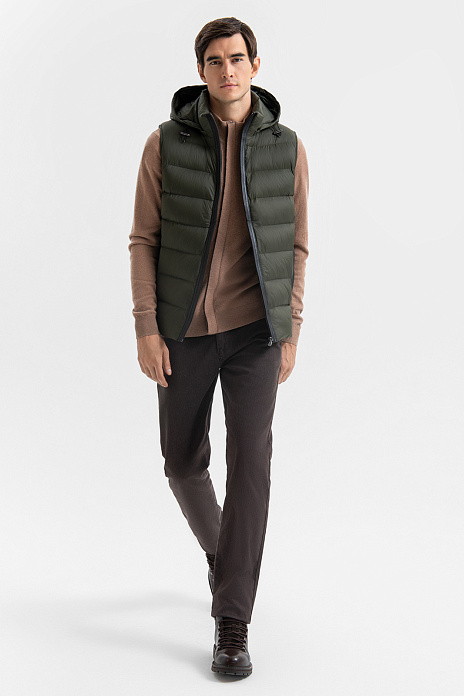 Жилет стеганый с водоотталкивающей обработкой, цвет Зеленый