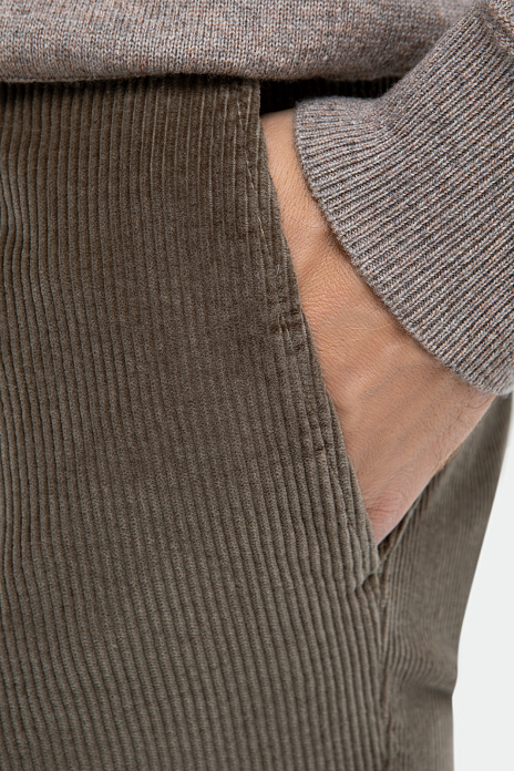 Брюки из вельвета, цвет Оливковый