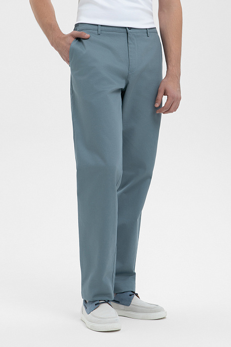 Брюки из хлопка, цвет Бирюзовый