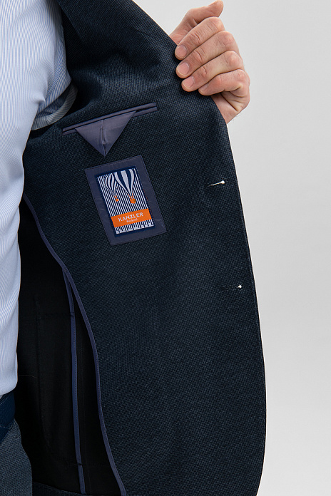 Пиджак однобортный, цвет Синий темный