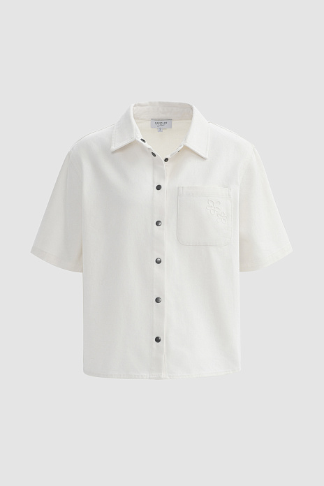 Рубашка из хлопка, цвет Белый