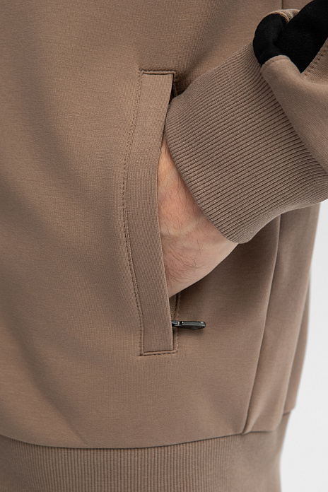 Толстовка на молнии, цвет Мокко