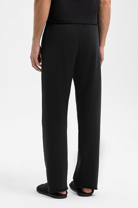 Брюки пижамные из хлопка, цвет Черный