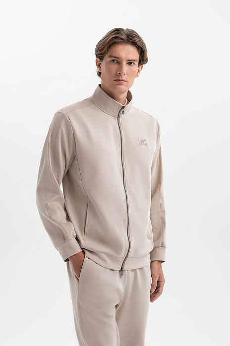 Толстовка на молнии, цвет Бежевый