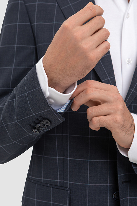 Пиджак из шерсти, устойчивой к сминанию, цвет Серый