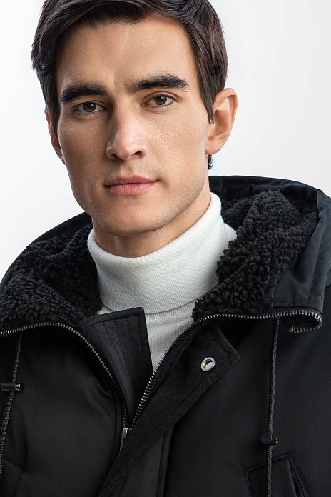 Куртка зимняя с водоотталкивающей обработкой, цвет Черный