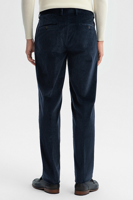 Брюки из вельвета Duca Visconti Di Modrone, лимитированная коллекция, цвет Синий темный