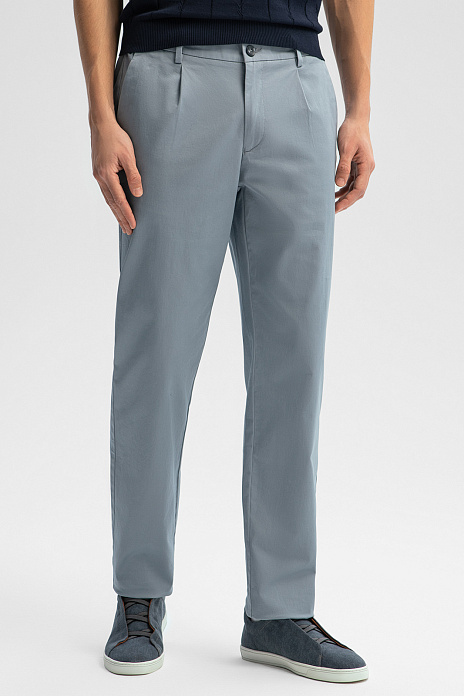 Брюки из хлопка, цвет Серый