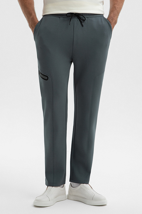 Брюки спортивные из хлопка, цвет Зеленый