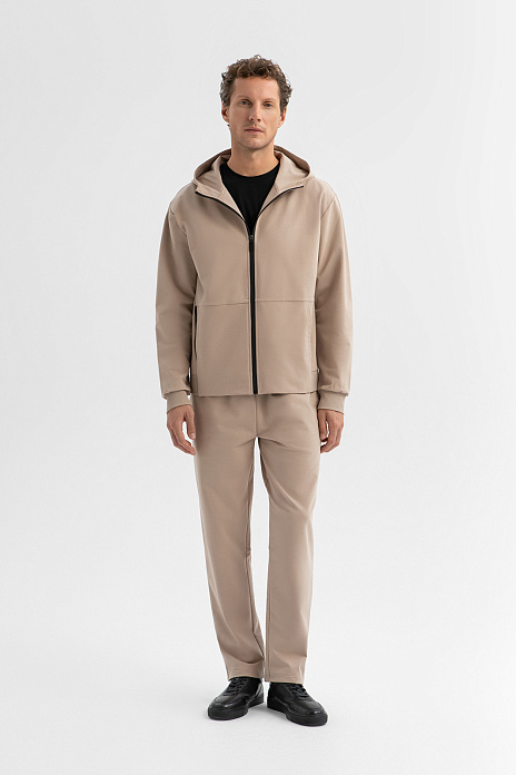 Брюки спортивные из хлопка, цвет Бежевый