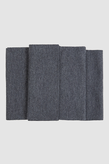 Шарф из смесовой шерсти, цвет Серый темный