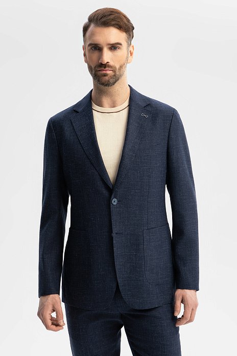 Костюм из шерсти, льна и шелка, цвет 