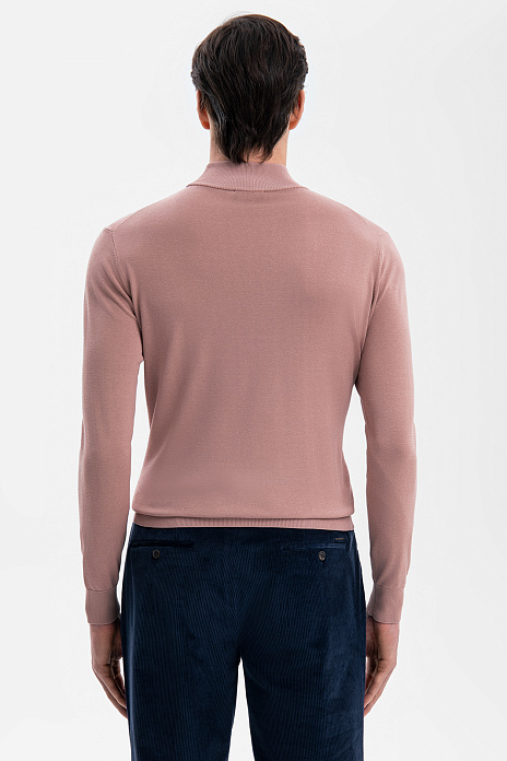 Водолазка из шелка, лимитированная коллекция, цвет Пудровый