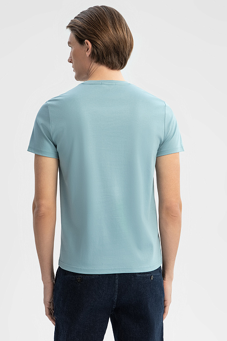 Футболка из мерсеризованного хлопка, цвет Синий