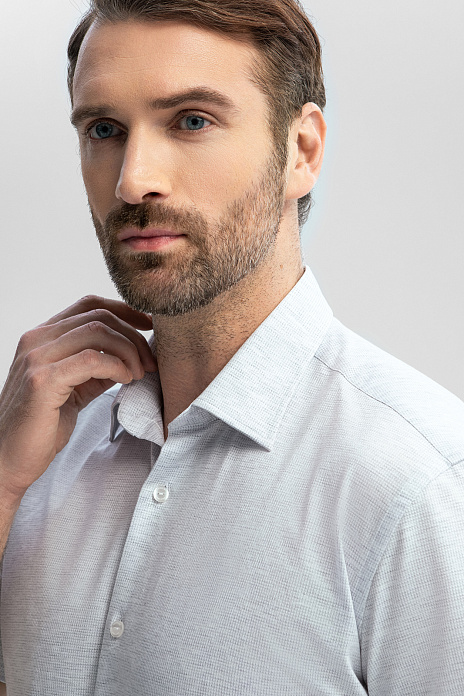 Сорочка с коротким рукавом из трикотажной ткани, цвет Серый