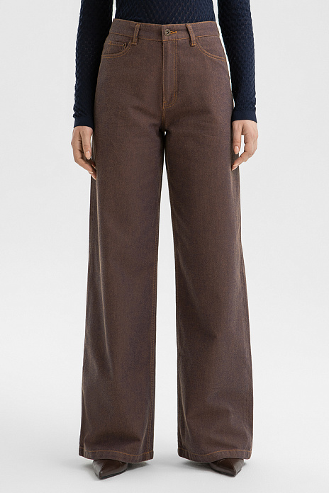 Джинсы, цвет Коричневый