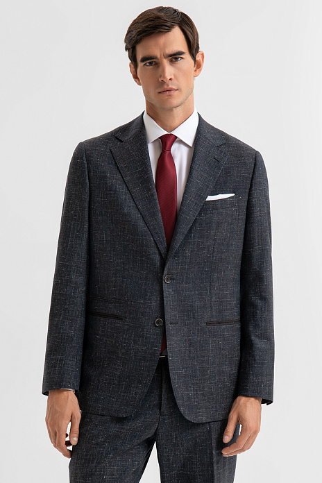 Костюм из шерсти, льна и шелка, цвет 