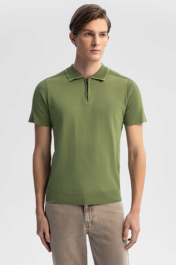 Поло из хлопка Пима