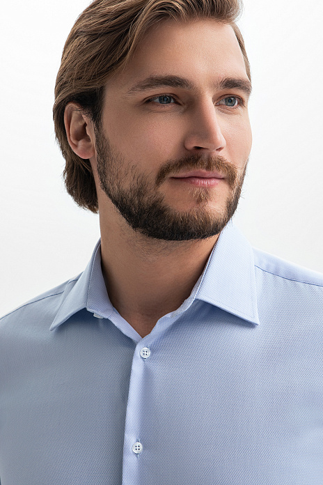 Сорочка из хлопка, устойчивого к сминанию, цвет Голубой